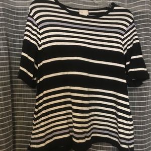 3 FOR 20 Anthropologie Cropped Stripe Shirt